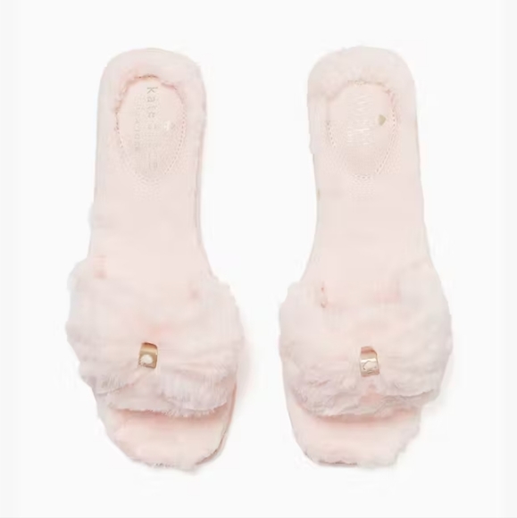 kate spade Shoes - [8] Kate Spade Sandy faux fur slippers BNWT
